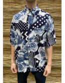 Vintage unisex εμπριμέ πουκάμισο L-XL