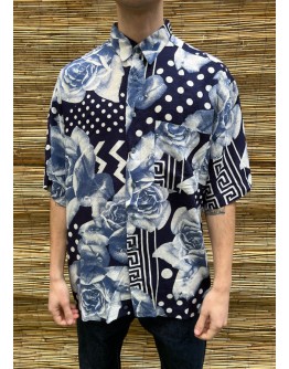 Vintage unisex εμπριμέ πουκάμισο L-XL
