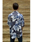 Vintage unisex εμπριμέ πουκάμισο L-XL