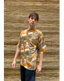 Vintage unisex εμπριμέ πουκάμισο M-L