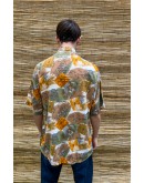 Vintage unisex εμπριμέ πουκάμισο M-L