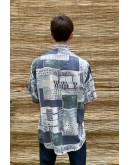 Vintage unisex εμπριμέ πουκάμισο L
