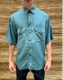 Vintage unisex μεταξωτό πουκάμισο L-XL