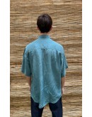 Vintage unisex μεταξωτό πουκάμισο L-XL