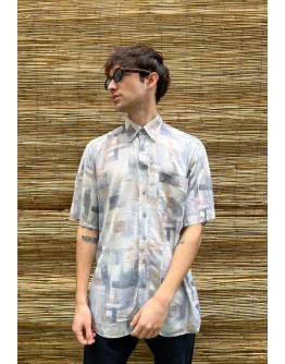 Vintage unisex εμπριμέ πουκάμισο M-L
