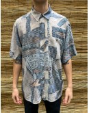 Vintage unisex εμπριμέ πουκάμισο XL