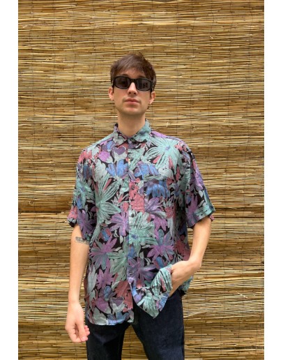 Vintage unisex εμπριμέ πουκάμισο M-L