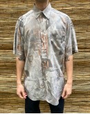 Vintage unisex εμπριμέ πουκάμισο L-XL