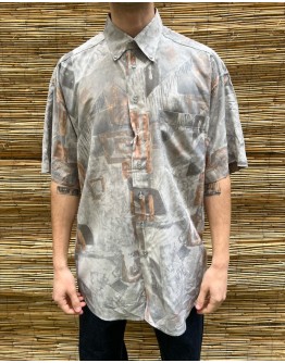 Vintage unisex εμπριμέ πουκάμισο L-XL