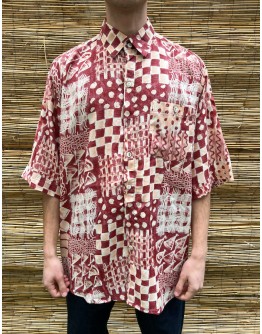 Vintage unisex εμπριμέ πουκάμισο M-L