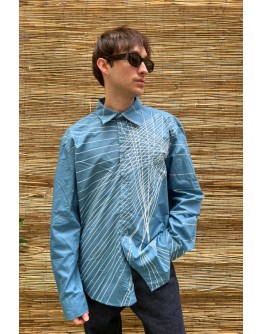 Vintage unisex εμπριμέ πουκάμισο XL