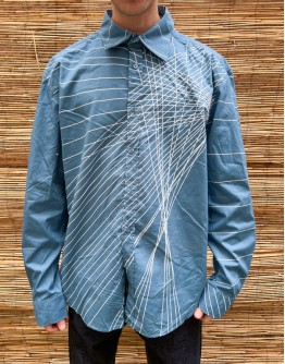 Vintage unisex εμπριμέ πουκάμισο XL