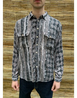 Vintage unisex εμπριμέ πουκάμισο L-XL