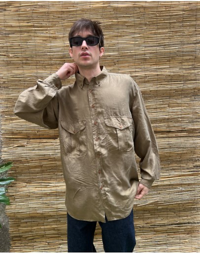 Vintage unisex μεταξωτό πουκάμισο L-XL