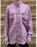 Vintage unisex μεταξωτό πουκάμισο L-XL