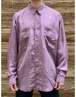 Vintage unisex μεταξωτό πουκάμισο L-XL