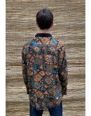 Vintage unisex εμπριμέ πουκάμισο L