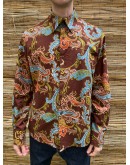 Vintage unisex εμπριμέ πουκάμισο M