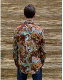 Vintage unisex εμπριμέ πουκάμισο M
