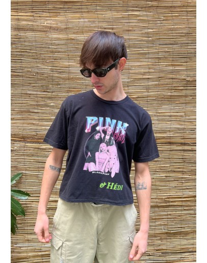 Vintage unisex T-shirt Black Pink M