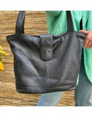Vintage black leather bag 