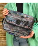 Vintage printed leather bag 