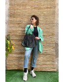 Vintage black leather bag 