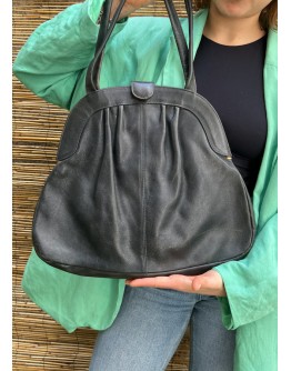 Vintage black leather bag 