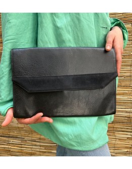 Vintage black leather bag 