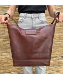 Vintage bordeaux leather bag  