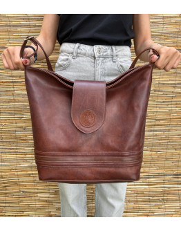 Vintage bordeaux leather bag  