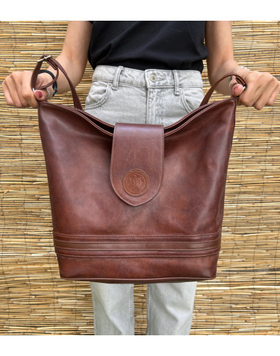 Vintage bordeaux leather bag  