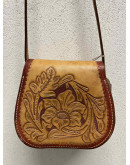 Vintage western leather bag 