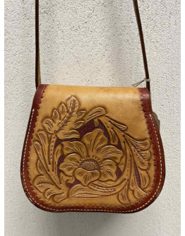 Vintage western leather bag 