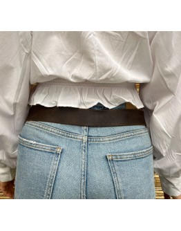 Vintage δερμάτινη καφέ ζώνη GUESS