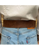 Vintage leather brown belt 
