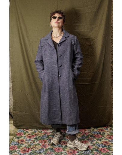 Vintage μάλλινο παλτό L
