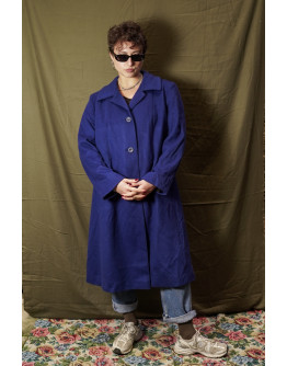 Vintage μάλλινο παλτό L-XL