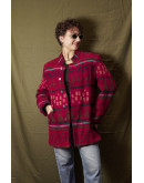 Vintage μάλλινο ημίπαλτο L