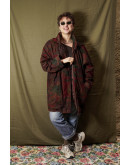 Vintage εμπριμέ μπουφάν Oversized