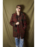 Vintage εμπριμέ μπουφάν Oversized