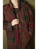 Vintage εμπριμέ μπουφάν Oversized