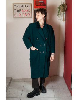 Vintage μάλλινο παλτό L
