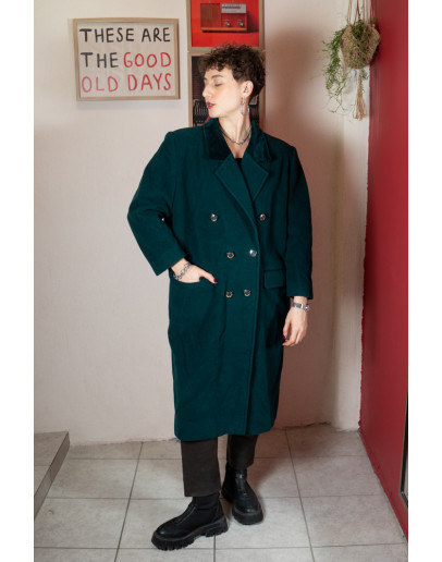 Vintage μάλλινο παλτό L