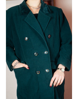 Vintage μάλλινο παλτό L