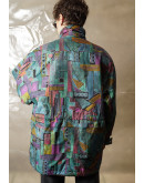 Vintage εμπριμέ μπουφάν Oversized