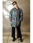 Vintage εμπριμέ μπουφάν Oversized