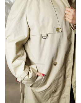 Vintage baize trench coat L