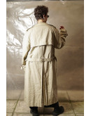 Vintage baize trench coat L