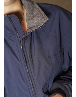 Vintage unisex μπλέ bomber jacket L.L.Bean M